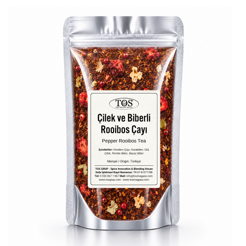 Çilek ve Biberli Rooibos Çayı