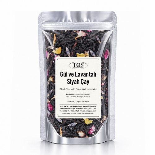 Gül ve Lavantalı Siyah Çay