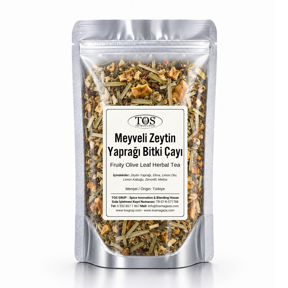 Meyveli Zeytin Yaprağı Bitki Çayı