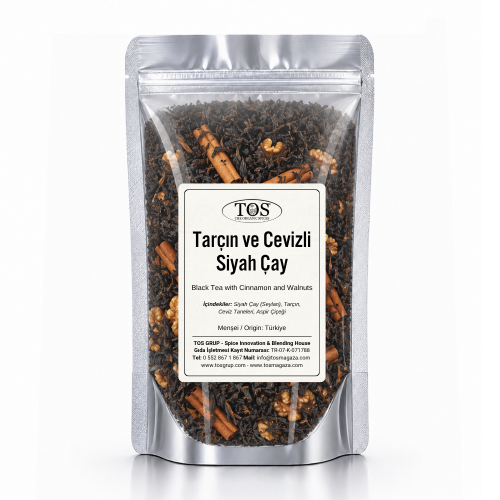 Tarçın ve Cevizli Siyah Çay