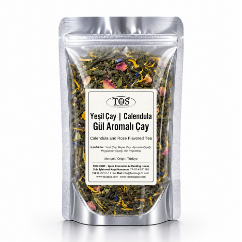 Yeşil Çay | Calendula ve Gül Aromalı Çay