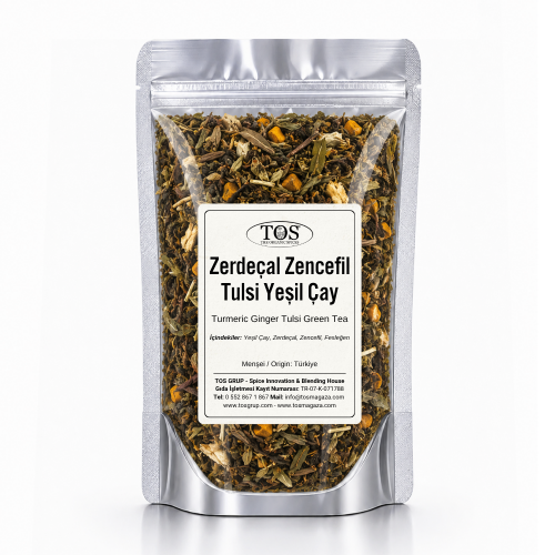 Zerdeçal Zencefil Tulsi Yeşil Çay